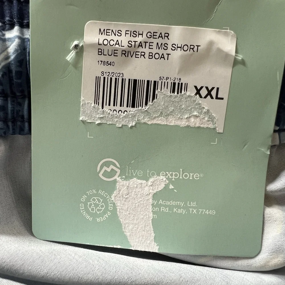 MAGELLAN Fish Gear XXL Water Repellent NEW Swim Trunks State Mississippi Collect